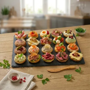 Kantoorlunch halve luxe mini broodjes